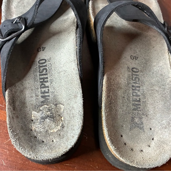 Mephisto Black Helen thong sandals size 40 - Picture 9 of 9